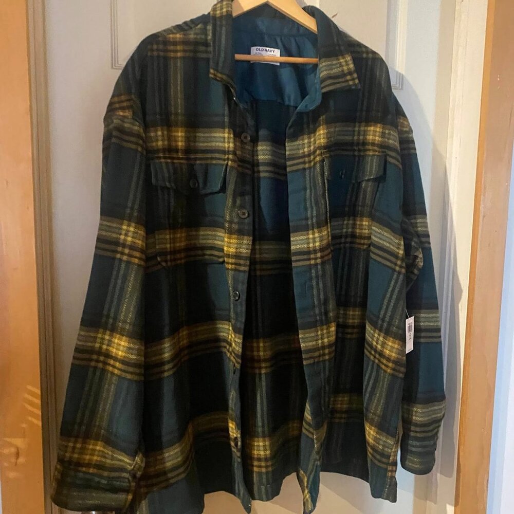 Oversized Heavyweight Plaid Flannel Shirt